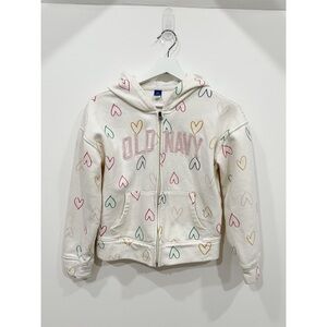 Old Navy Girls Heart Print Jacket